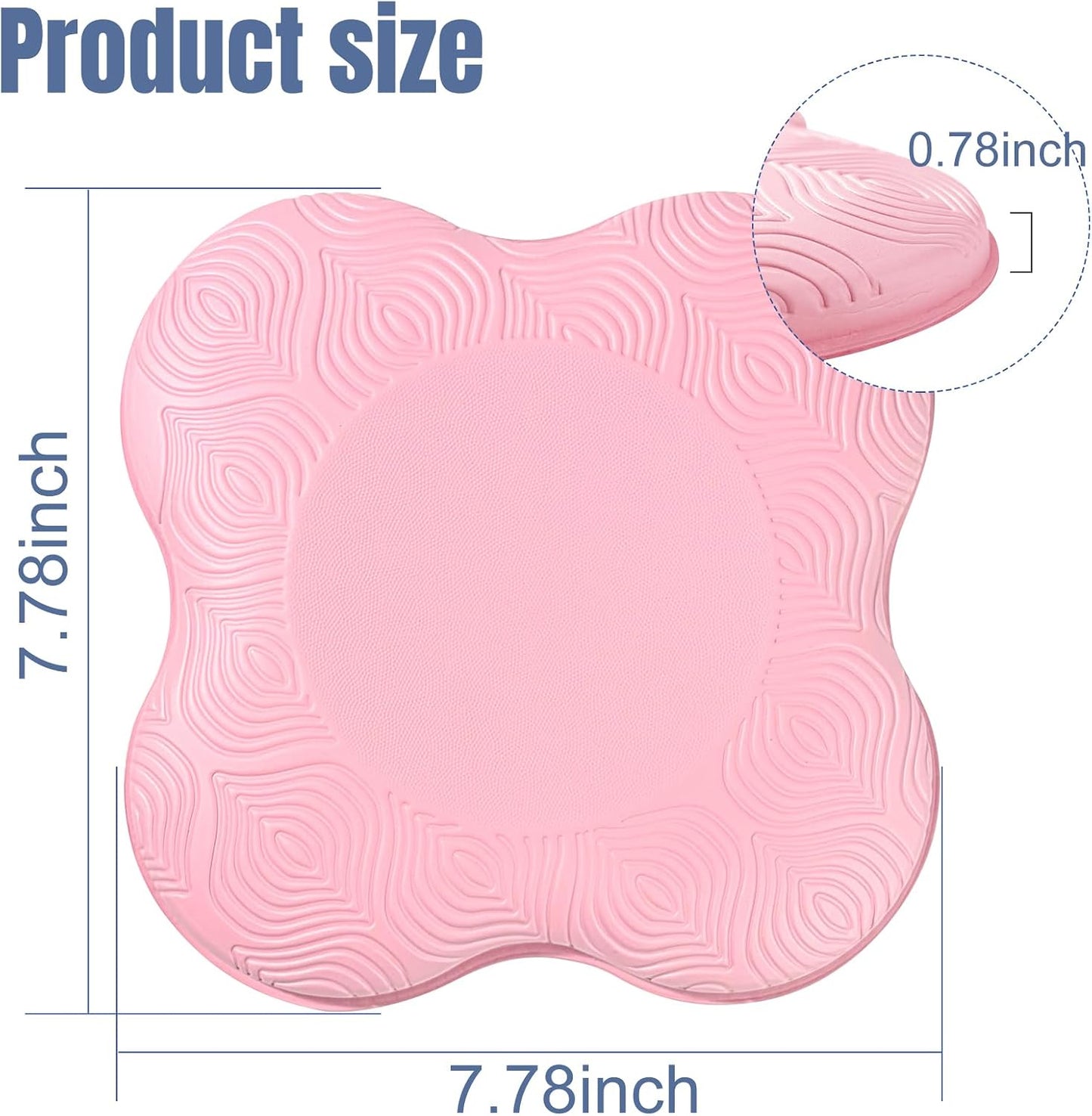 Yoga Knee Pads 2 Pack, Foam Kneeling Cushions - Non-Slip Pilates Knee Pad Cushion & Wrist Support - Portable Workout Knee Pads for Meditation, Kneeling, Balance, Floor, Pilates,Yoga