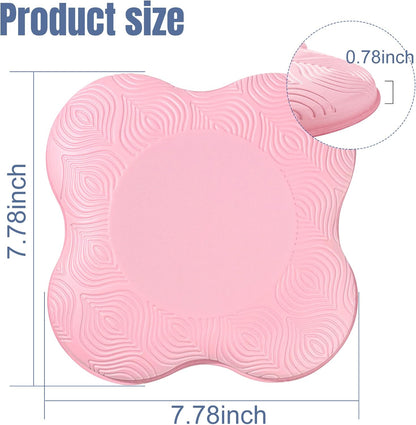 Yoga Knee Pads 2 Pack, Foam Kneeling Cushions - Non-Slip Pilates Knee Pad Cushion & Wrist Support - Portable Workout Knee Pads for Meditation, Kneeling, Balance, Floor, Pilates,Yoga