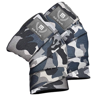 Sports Knee Wraps (Pair) for Men & Women | Ideal for Cross Training, WODs, Gym Workouts, Weightlifting, Fitness & Powerlifting | Knee Straps for Squats | 72" Compression & Elastic Support