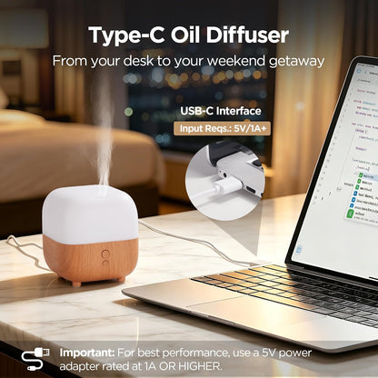 150ml Essential Oil Diffuser for Home Aroma Scent Small Humidifier