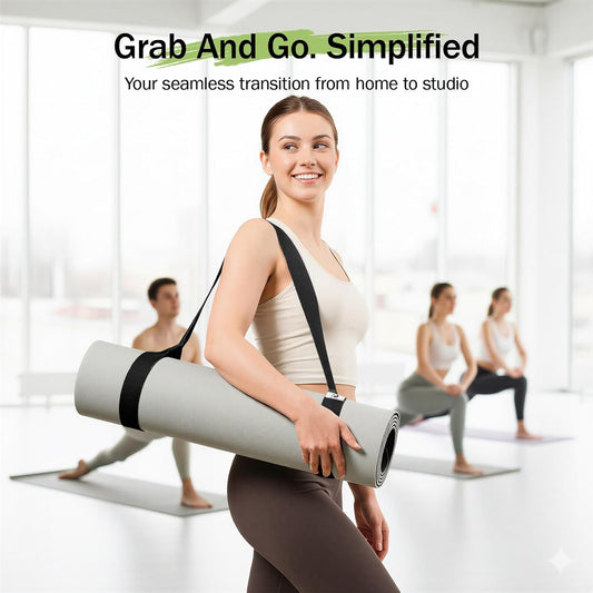 Slim Panda Yoga Mat Straps for Carrying, Adjustable Yoga Mat Carrier Sling Fits All Mats(Mat Not Included)