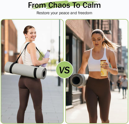 Slim Panda Yoga Mat Straps for Carrying, Adjustable Yoga Mat Carrier Sling Fits All Mats(Mat Not Included)