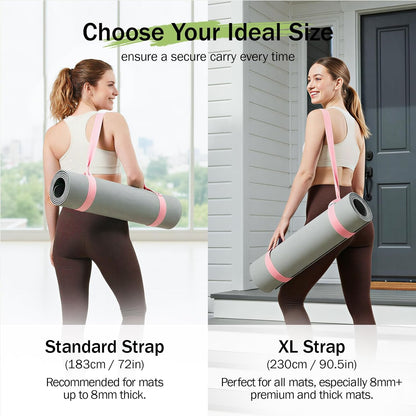 Slim Panda Yoga Mat Straps for Carrying, Adjustable Yoga Mat Carrier Sling Fits All Mats(Mat Not Included)