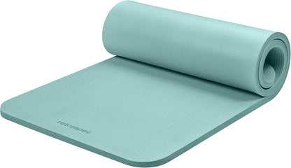 Solana Yoga Mat 1" Thick w/Nylon Strap for Men & Women - Non Slip Exercise Mat for Home Yoga, Pilates, Stretching, Floor & Fitness Workouts