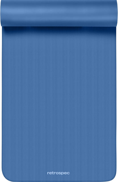 Solana Yoga Mat 1" Thick w/Nylon Strap for Men & Women - Non Slip Exercise Mat for Home Yoga, Pilates, Stretching, Floor & Fitness Workouts