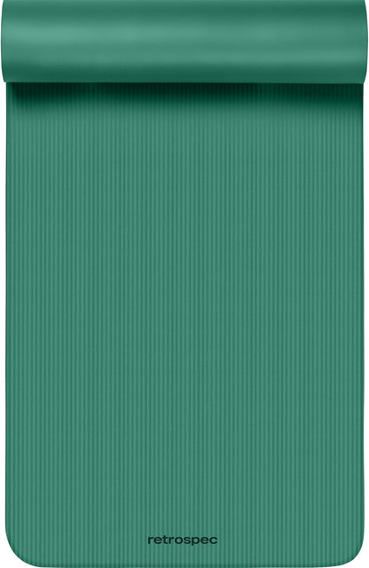 Solana Yoga Mat 1" Thick w/Nylon Strap for Men & Women - Non Slip Exercise Mat for Home Yoga, Pilates, Stretching, Floor & Fitness Workouts
