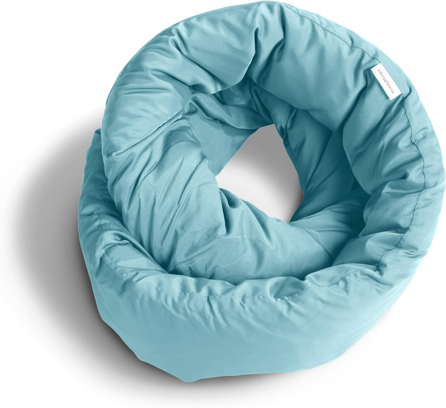 Huzi Infinity Pillow - Home Travel Soft Neck Scarf Support Sleep (Terracotta)