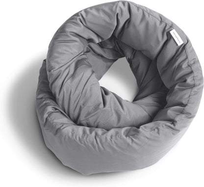 Huzi Infinity Pillow - Home Travel Soft Neck Scarf Support Sleep (Terracotta)