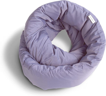 Huzi Infinity Pillow - Home Travel Soft Neck Scarf Support Sleep (Terracotta)