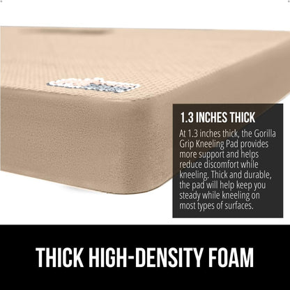 ® Extra Thick Patent Pending Supportive Foam Kneeling Pad, Large Cushion Knee Pads for Gardening, Baby Bath Time, Dirt and Water Resistant, Workout and Garden Supplies, 17.5x11, Black