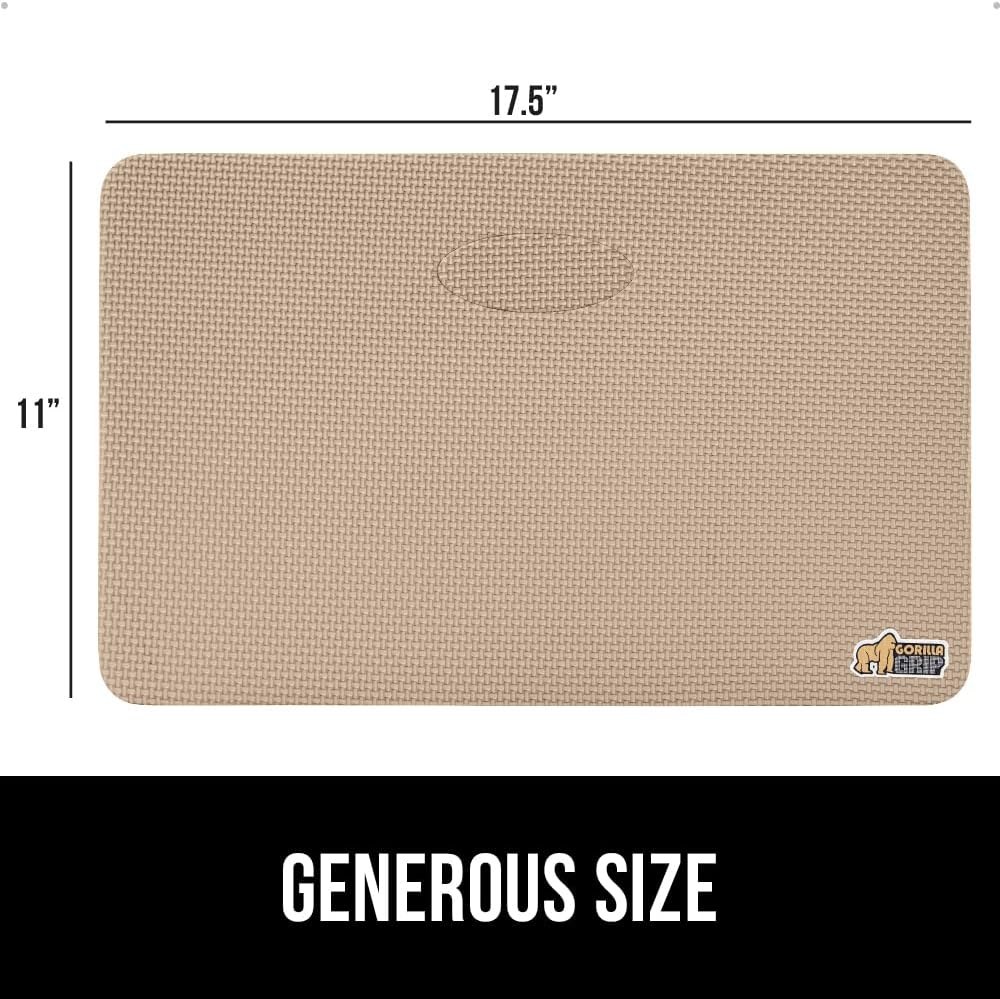 ® Extra Thick Patent Pending Supportive Foam Kneeling Pad, Large Cushion Knee Pads for Gardening, Baby Bath Time, Dirt and Water Resistant, Workout and Garden Supplies, 17.5x11, Black