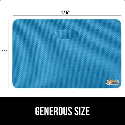 ® Extra Thick Patent Pending Supportive Foam Kneeling Pad, Large Cushion Knee Pads for Gardening, Baby Bath Time, Dirt and Water Resistant, Workout and Garden Supplies, 17.5x11, Black