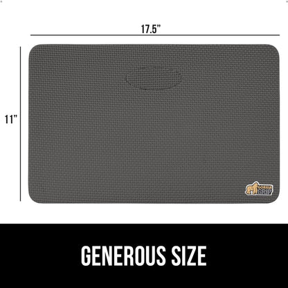 ® Extra Thick Patent Pending Supportive Foam Kneeling Pad, Large Cushion Knee Pads for Gardening, Baby Bath Time, Dirt and Water Resistant, Workout and Garden Supplies, 17.5x11, Black