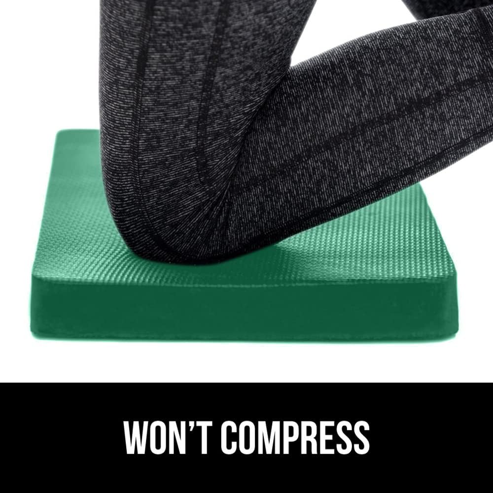 ® Extra Thick Patent Pending Supportive Foam Kneeling Pad, Large Cushion Knee Pads for Gardening, Baby Bath Time, Dirt and Water Resistant, Workout and Garden Supplies, 17.5x11, Black