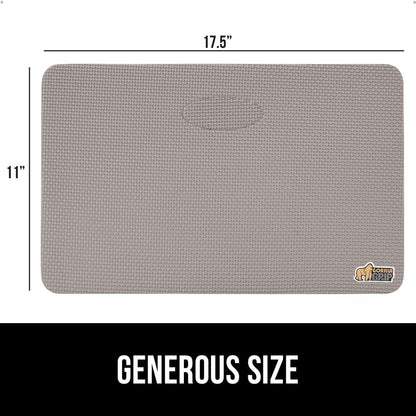 ® Extra Thick Patent Pending Supportive Foam Kneeling Pad, Large Cushion Knee Pads for Gardening, Baby Bath Time, Dirt and Water Resistant, Workout and Garden Supplies, 17.5x11, Black