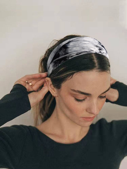 Headbands for Women Non Slip - Wide Elastic Sports Sweatband Headbands, Soft Stretchy Hair Bands for Yoga, Workout, Running & Daily Use, 6 Pack Thick Head Bands