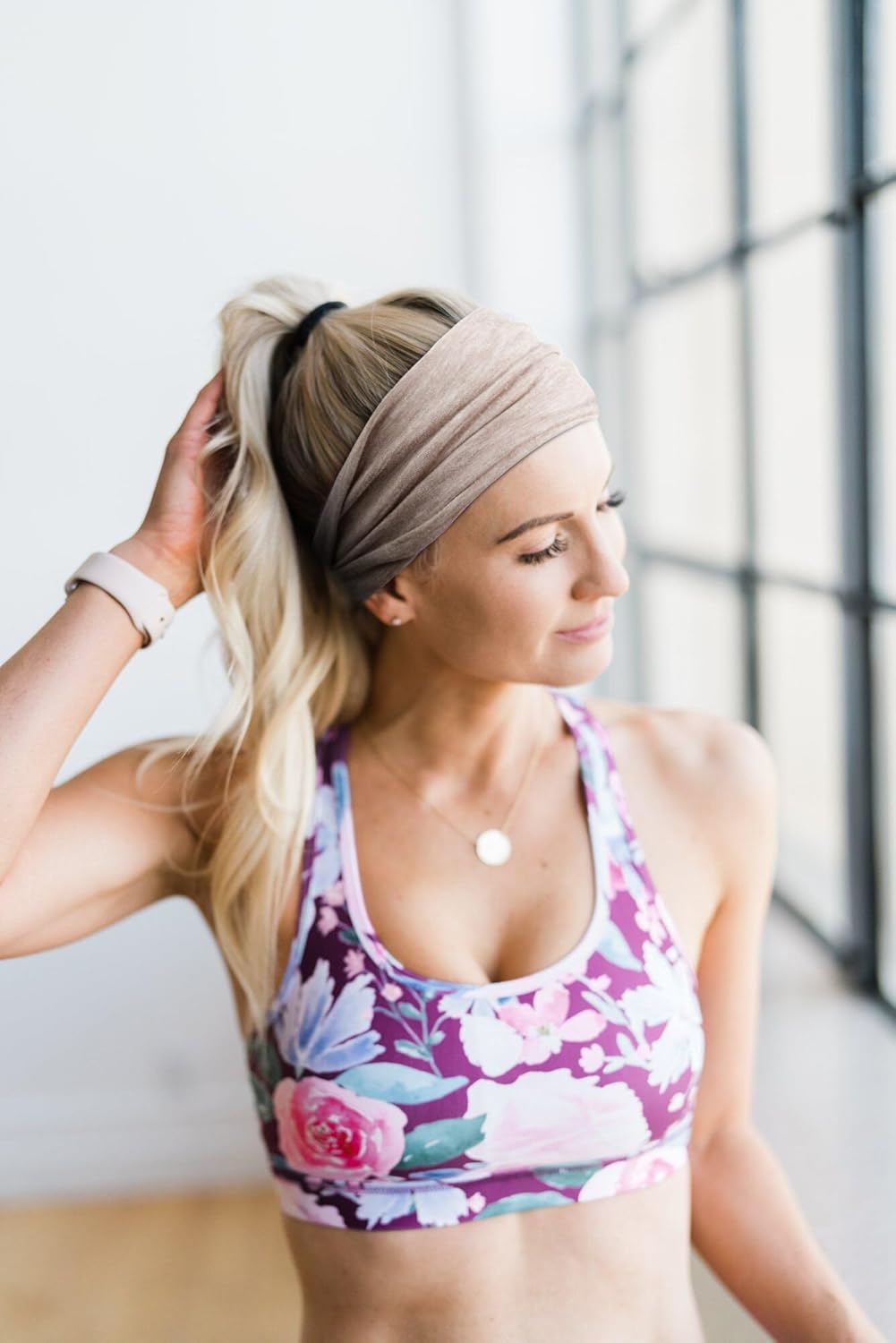 Headbands for Women Non Slip - Wide Elastic Sports Sweatband Headbands, Soft Stretchy Hair Bands for Yoga, Workout, Running & Daily Use, 6 Pack Thick Head Bands