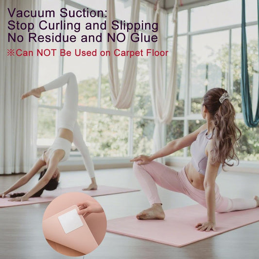 Rug Pads Gripper, Anti Slip Carpet Grippers for Vinyl Floors, Area Rug Pad Grippers Extra Sticky on Tile, Non-Slip Rug Pads Stopper for Hardwood Floor Rug Tape Stickers 12x12cm 4 Pieces