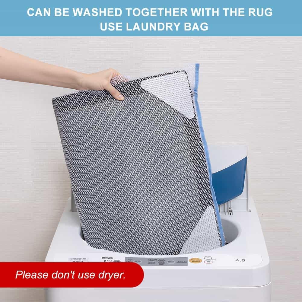 Rug Pads Gripper, Anti Slip Carpet Grippers for Vinyl Floors, Area Rug Pad Grippers Extra Sticky on Tile, Non-Slip Rug Pads Stopper for Hardwood Floor Rug Tape Stickers 12x12cm 4 Pieces