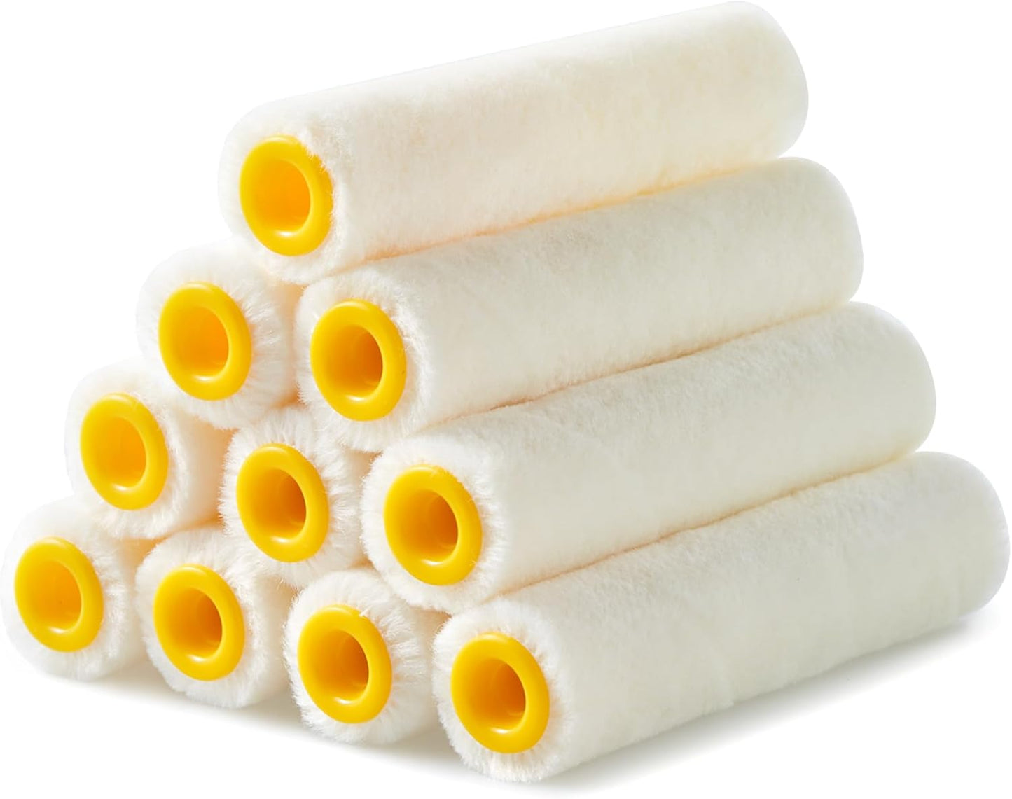 Mini Paint Roller Covers，High Density Foam Paint Roller，4 Inch Foam Roller Paint, 24 Pack,Fits All Flat Surfaces, Including Kitchen Cabinets, Doors, Tables, Etc.