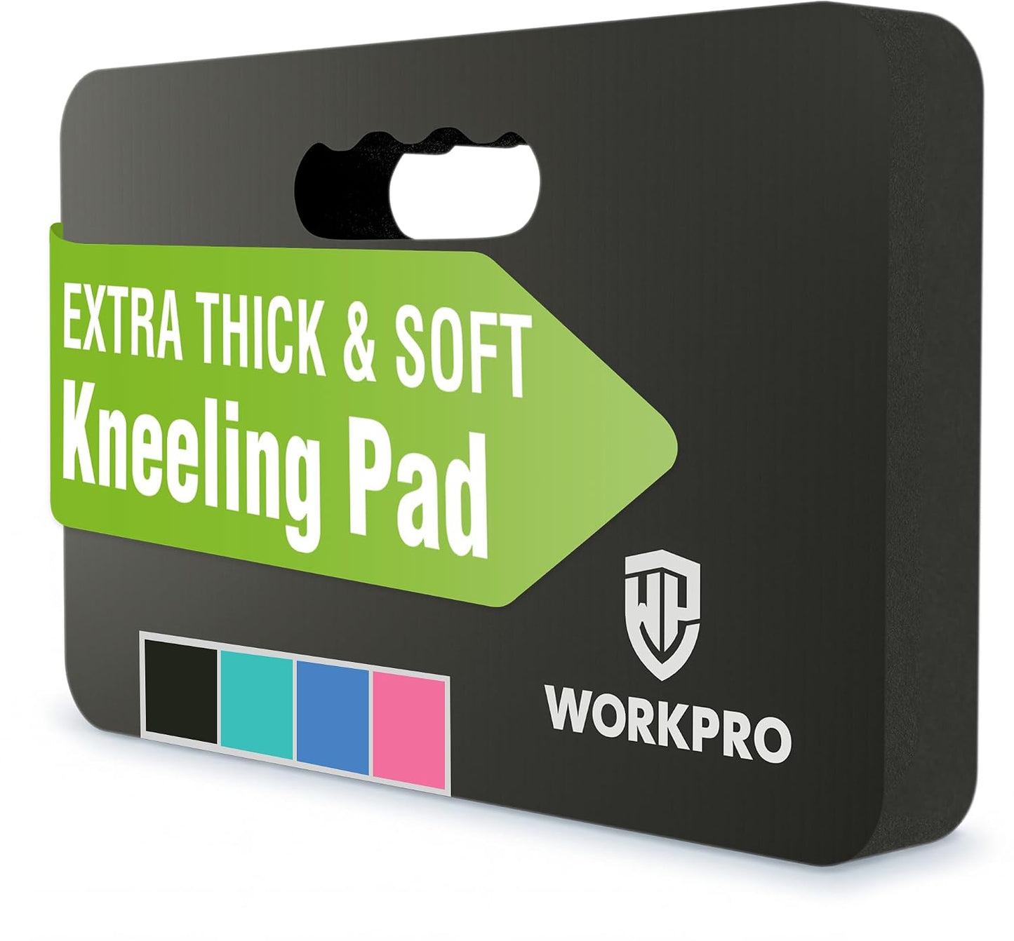 Extra Thick Kneeling Pad, 2 Pack, 17.5 x 11 x 1.5 in, Black | Soft NBR Foam Cushioning for Knee, Large Foam Kneeler Mat, For Gardening, Bathing Baby, Exercise, Workout Supplies