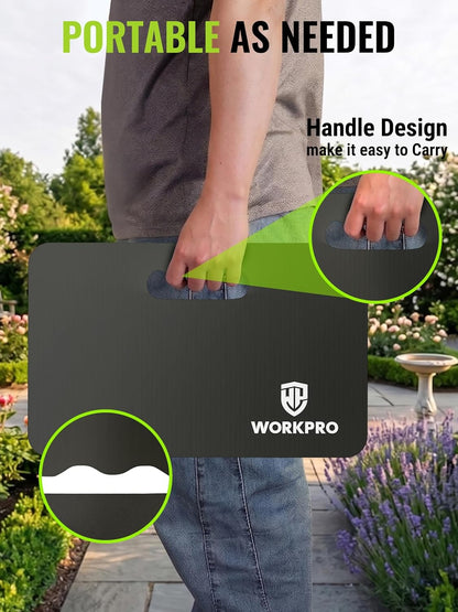 Extra Thick Kneeling Pad, 2 Pack, 17.5 x 11 x 1.5 in, Black | Soft NBR Foam Cushioning for Knee, Large Foam Kneeler Mat, For Gardening, Bathing Baby, Exercise, Workout Supplies