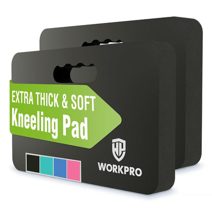 Extra Thick Kneeling Pad, 2 Pack, 17.5 x 11 x 1.5 in, Black | Soft NBR Foam Cushioning for Knee, Large Foam Kneeler Mat, For Gardening, Bathing Baby, Exercise, Workout Supplies