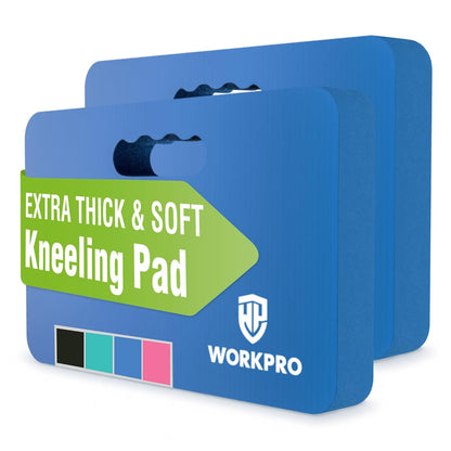 Extra Thick Kneeling Pad, 2 Pack, 17.5 x 11 x 1.5 in, Black | Soft NBR Foam Cushioning for Knee, Large Foam Kneeler Mat, For Gardening, Bathing Baby, Exercise, Workout Supplies