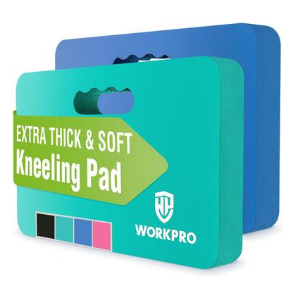 Extra Thick Kneeling Pad, 2 Pack, 17.5 x 11 x 1.5 in, Black | Soft NBR Foam Cushioning for Knee, Large Foam Kneeler Mat, For Gardening, Bathing Baby, Exercise, Workout Supplies