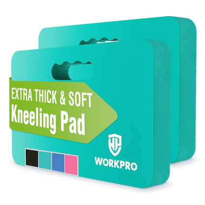 Extra Thick Kneeling Pad, 2 Pack, 17.5 x 11 x 1.5 in, Black | Soft NBR Foam Cushioning for Knee, Large Foam Kneeler Mat, For Gardening, Bathing Baby, Exercise, Workout Supplies