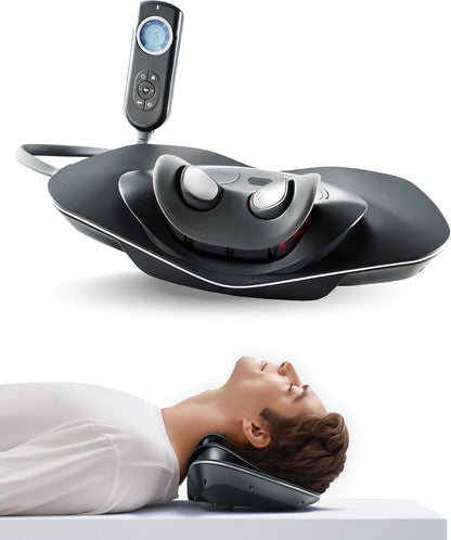 Medi Neck Multi-Functional Cervical Traction Device, Electric Stretcher with Dynamic Stretching, 3 Modes Electrotherapy & Hyperthermia to Relieve Cervical Pain, Easy to Use