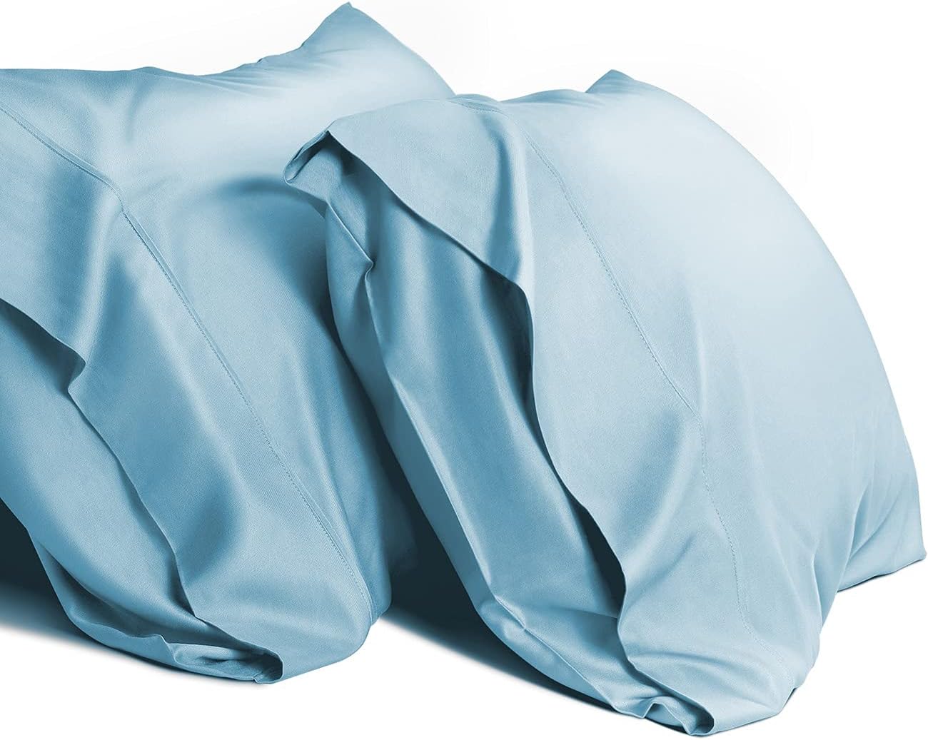 Cooling Queen Pillowcases Set of 2 Breathable Cool Silky Soft Rayon Derived from Bamboo Fabric, Moisture Wicking for Hot Sleepers, Hair and Skin Friendly, Dark Grey, 2 Pack, 20x30IN