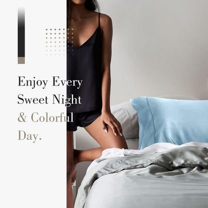 Cooling Queen Pillowcases Set of 2 Breathable Cool Silky Soft Rayon Derived from Bamboo Fabric, Moisture Wicking for Hot Sleepers, Hair and Skin Friendly, Dark Grey, 2 Pack, 20x30IN