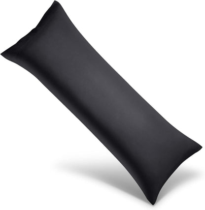 Cooling Queen Pillowcases Set of 2 Breathable Cool Silky Soft Rayon Derived from Bamboo Fabric, Moisture Wicking for Hot Sleepers, Hair and Skin Friendly, Dark Grey, 2 Pack, 20x30IN