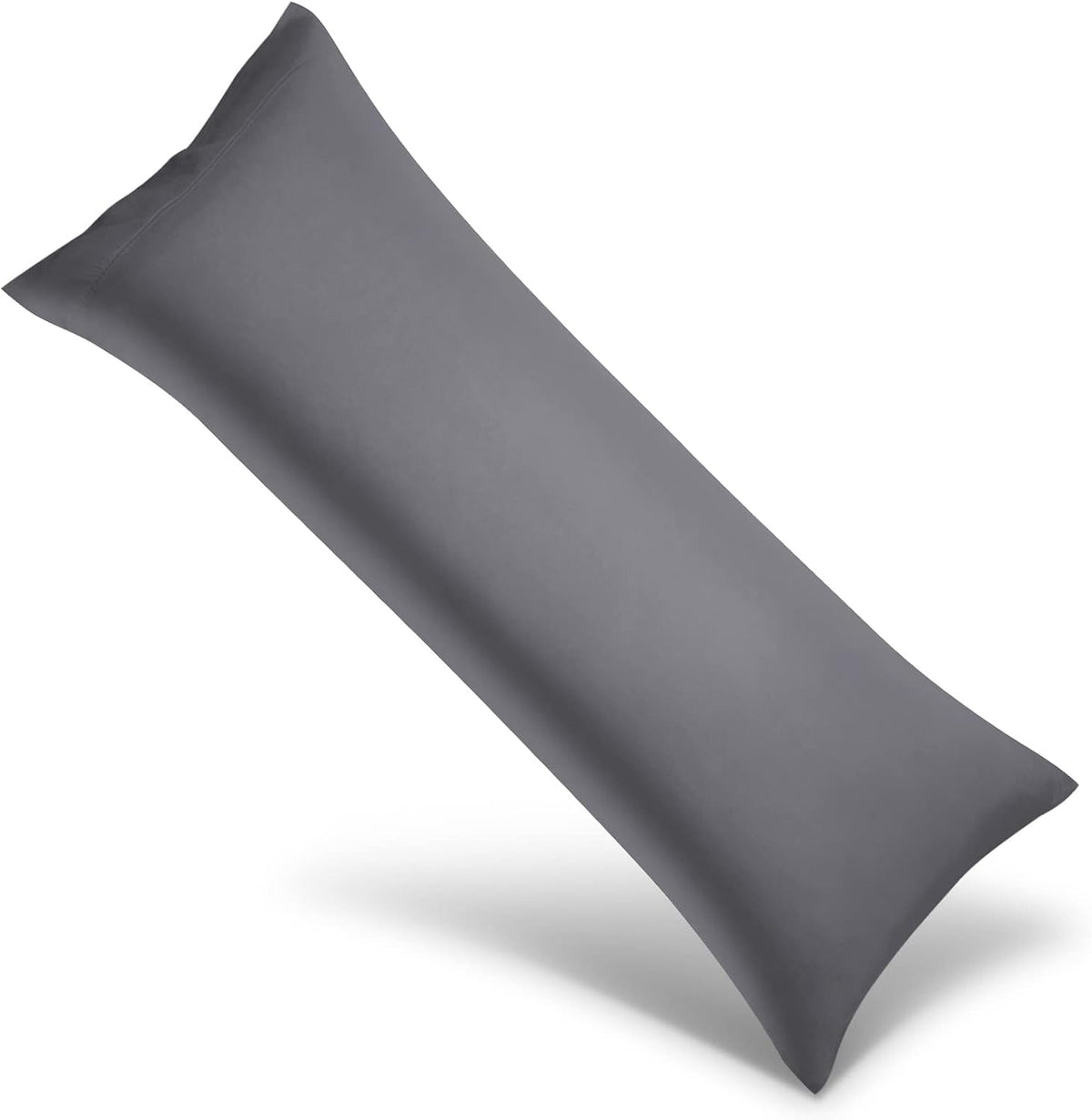 Cooling Queen Pillowcases Set of 2 Breathable Cool Silky Soft Rayon Derived from Bamboo Fabric, Moisture Wicking for Hot Sleepers, Hair and Skin Friendly, Dark Grey, 2 Pack, 20x30IN