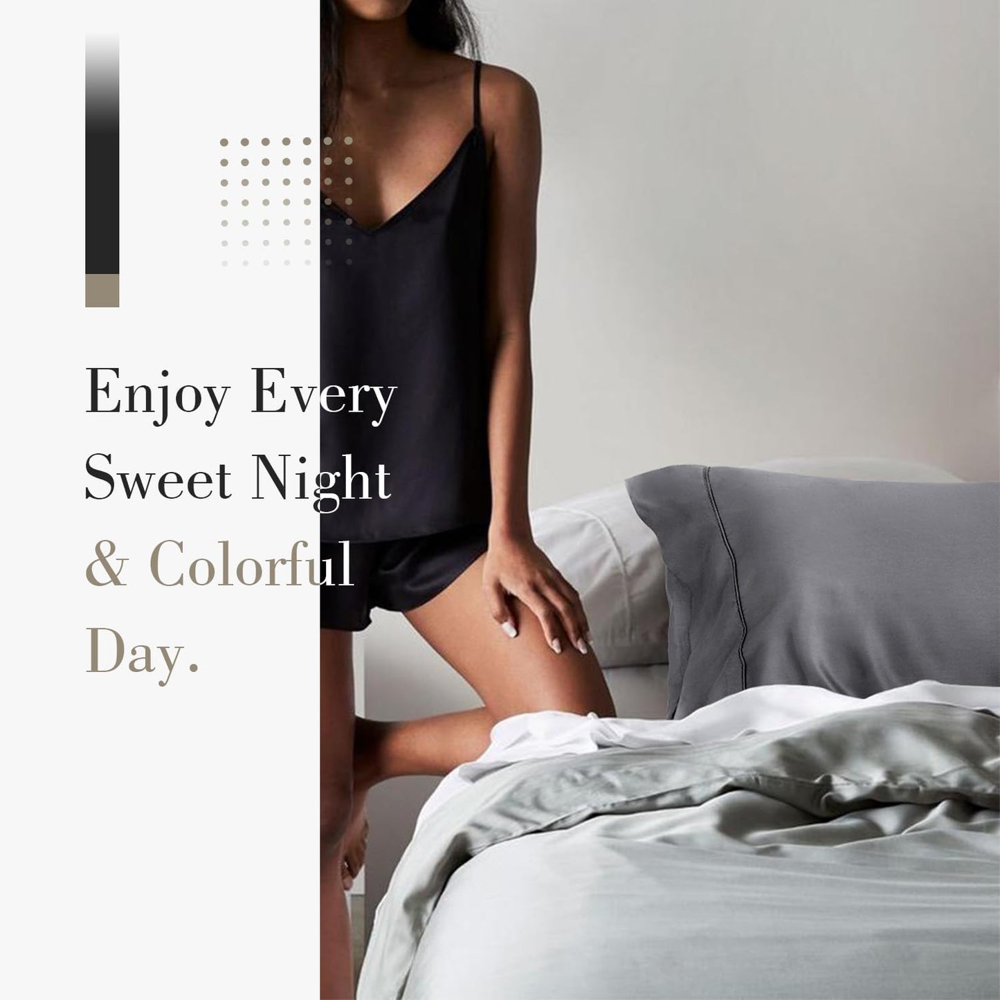 Cooling Queen Pillowcases Set of 2 Breathable Cool Silky Soft Rayon Derived from Bamboo Fabric, Moisture Wicking for Hot Sleepers, Hair and Skin Friendly, Dark Grey, 2 Pack, 20x30IN