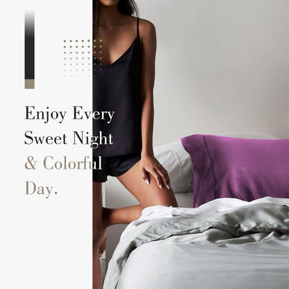 Cooling Queen Pillowcases Set of 2 Breathable Cool Silky Soft Rayon Derived from Bamboo Fabric, Moisture Wicking for Hot Sleepers, Hair and Skin Friendly, Dark Grey, 2 Pack, 20x30IN
