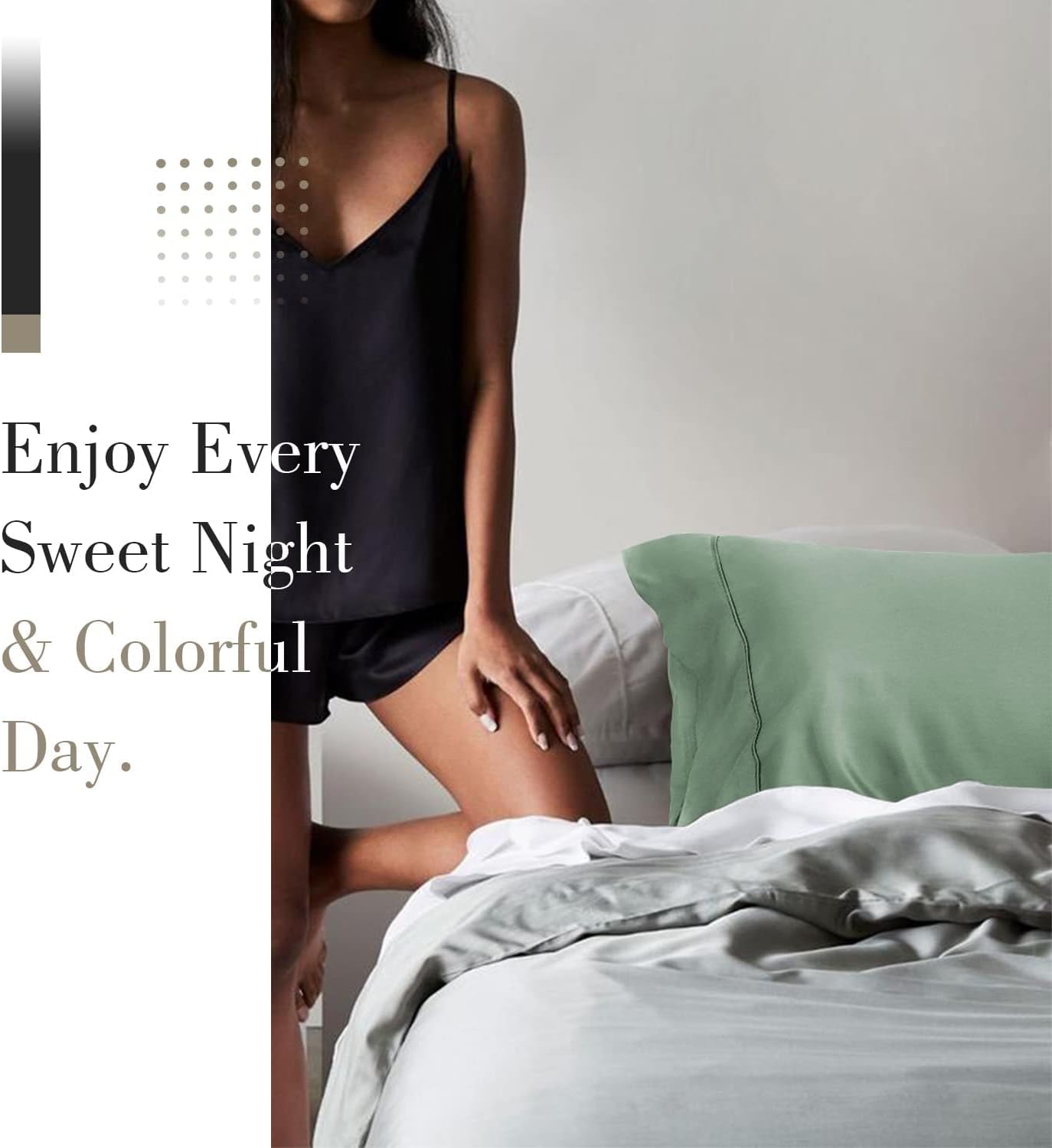 Cooling Queen Pillowcases Set of 2 Breathable Cool Silky Soft Rayon Derived from Bamboo Fabric, Moisture Wicking for Hot Sleepers, Hair and Skin Friendly, Dark Grey, 2 Pack, 20x30IN