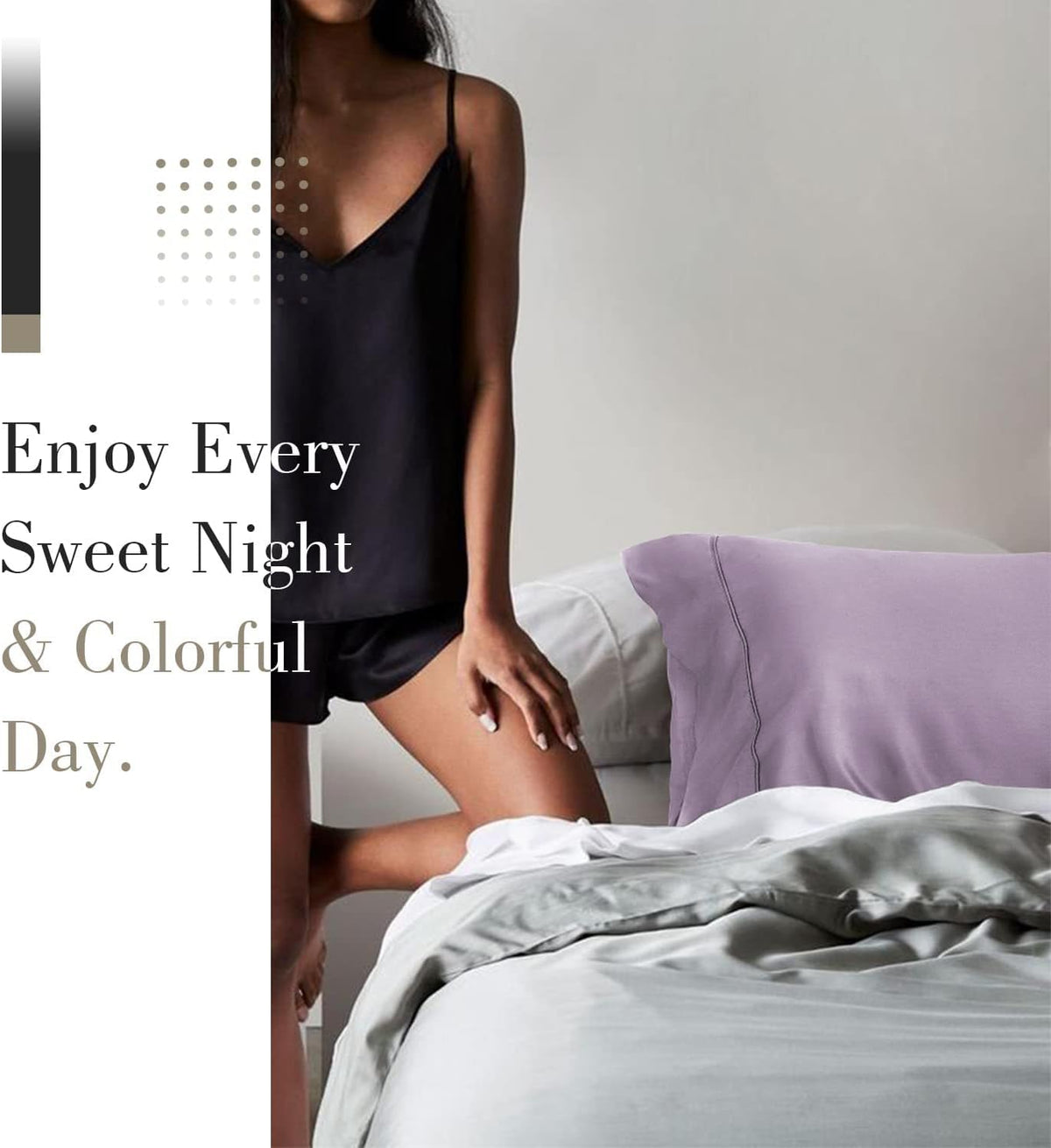 Cooling Queen Pillowcases Set of 2 Breathable Cool Silky Soft Rayon Derived from Bamboo Fabric, Moisture Wicking for Hot Sleepers, Hair and Skin Friendly, Dark Grey, 2 Pack, 20x30IN