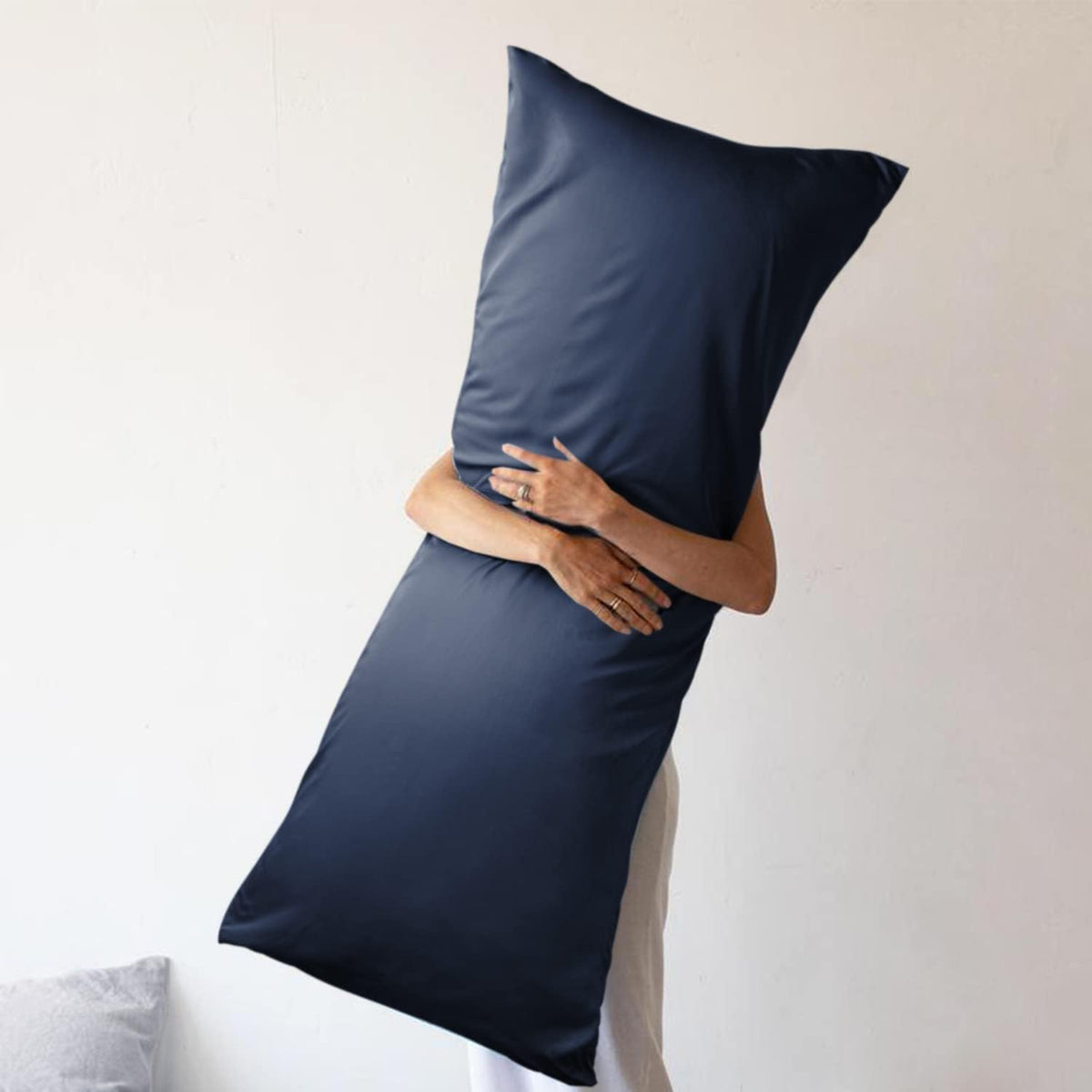 Cooling Queen Pillowcases Set of 2 Breathable Cool Silky Soft Rayon Derived from Bamboo Fabric, Moisture Wicking for Hot Sleepers, Hair and Skin Friendly, Dark Grey, 2 Pack, 20x30IN