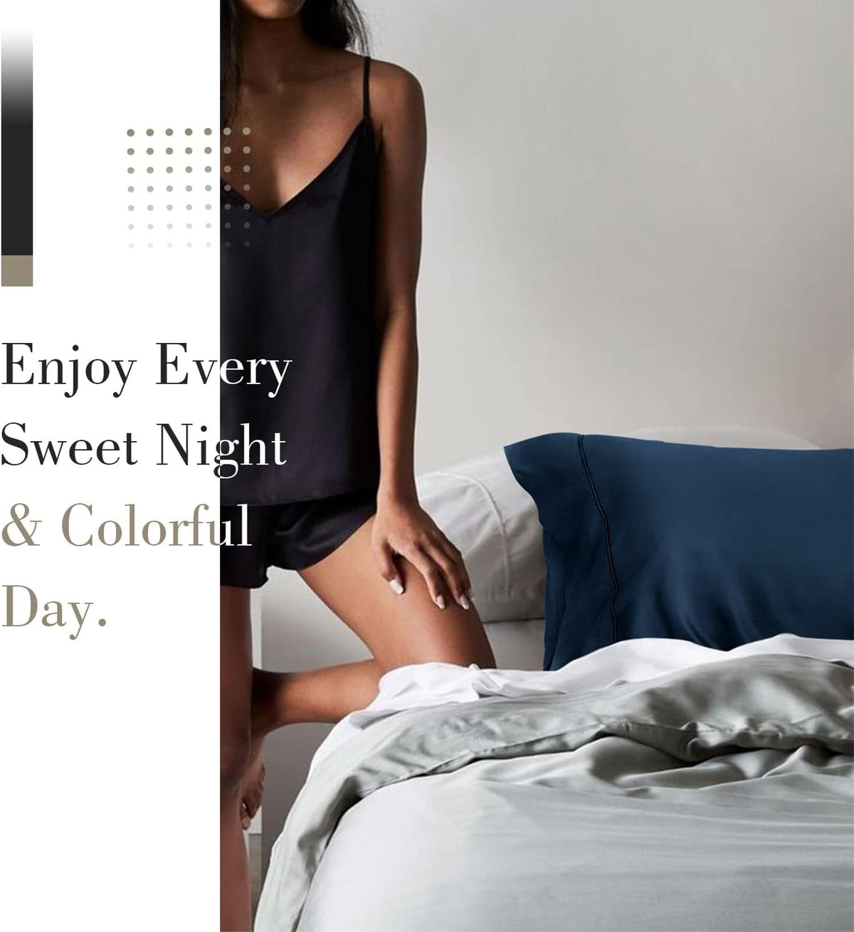 Cooling Queen Pillowcases Set of 2 Breathable Cool Silky Soft Rayon Derived from Bamboo Fabric, Moisture Wicking for Hot Sleepers, Hair and Skin Friendly, Dark Grey, 2 Pack, 20x30IN