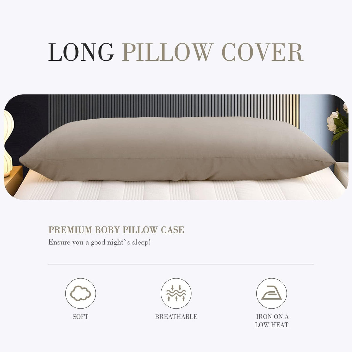 Cooling Queen Pillowcases Set of 2 Breathable Cool Silky Soft Rayon Derived from Bamboo Fabric, Moisture Wicking for Hot Sleepers, Hair and Skin Friendly, Dark Grey, 2 Pack, 20x30IN