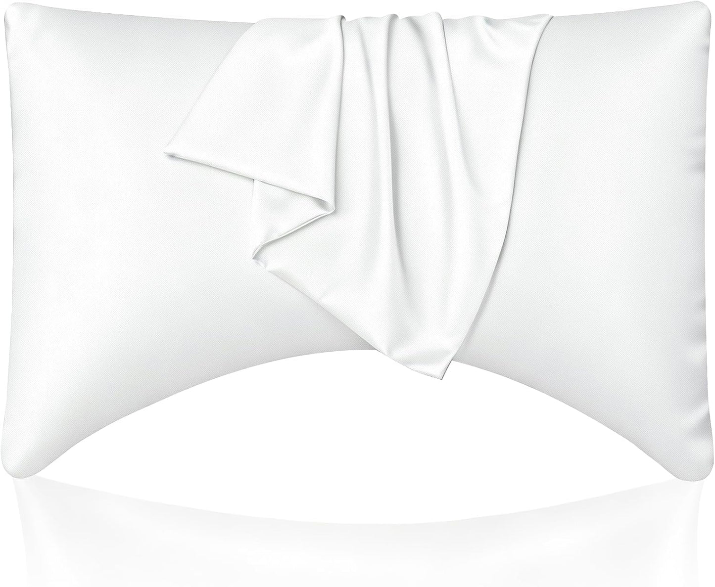 Cooling Queen Pillowcases Set of 2 Breathable Cool Silky Soft Rayon Derived from Bamboo Fabric, Moisture Wicking for Hot Sleepers, Hair and Skin Friendly, Dark Grey, 2 Pack, 20x30IN