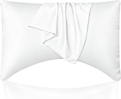 Cooling Queen Pillowcases Set of 2 Breathable Cool Silky Soft Rayon Derived from Bamboo Fabric, Moisture Wicking for Hot Sleepers, Hair and Skin Friendly, Dark Grey, 2 Pack, 20x30IN