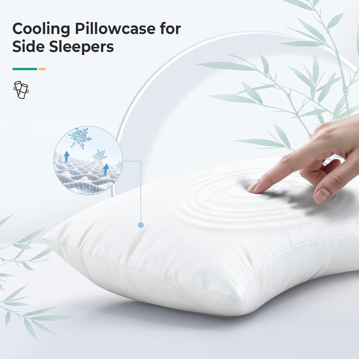 Cooling Queen Pillowcases Set of 2 Breathable Cool Silky Soft Rayon Derived from Bamboo Fabric, Moisture Wicking for Hot Sleepers, Hair and Skin Friendly, Dark Grey, 2 Pack, 20x30IN