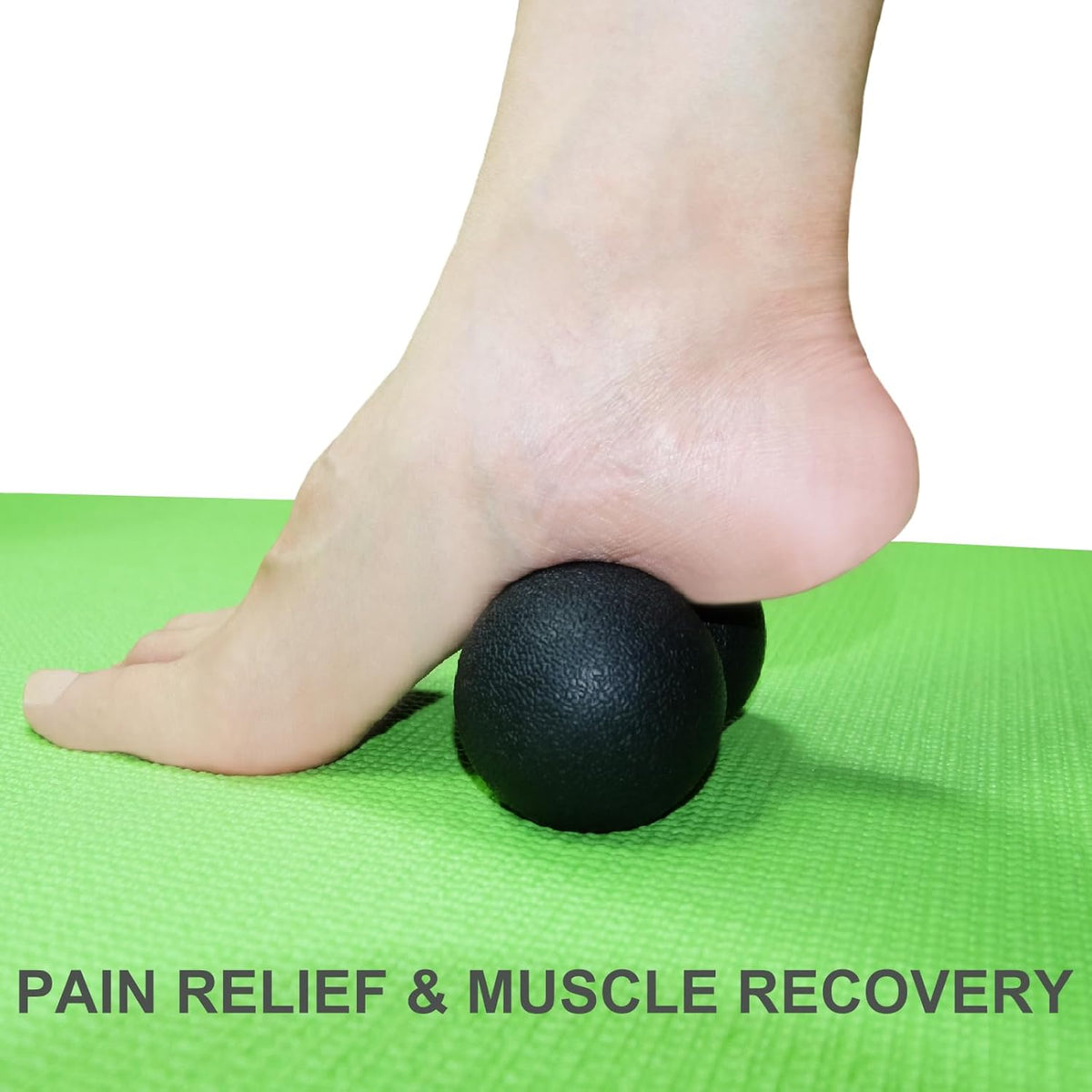 Hard Peanut Massage Ball, Double Lacrosse Massage Ball. Deep Tissue Massage Roller Mobility Ball for Physical Therapy Myofascial Release Muscle Relaxer Acupoint Massage (Blue)