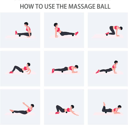 Hard Peanut Massage Ball, Double Lacrosse Massage Ball. Deep Tissue Massage Roller Mobility Ball for Physical Therapy Myofascial Release Muscle Relaxer Acupoint Massage (Blue)