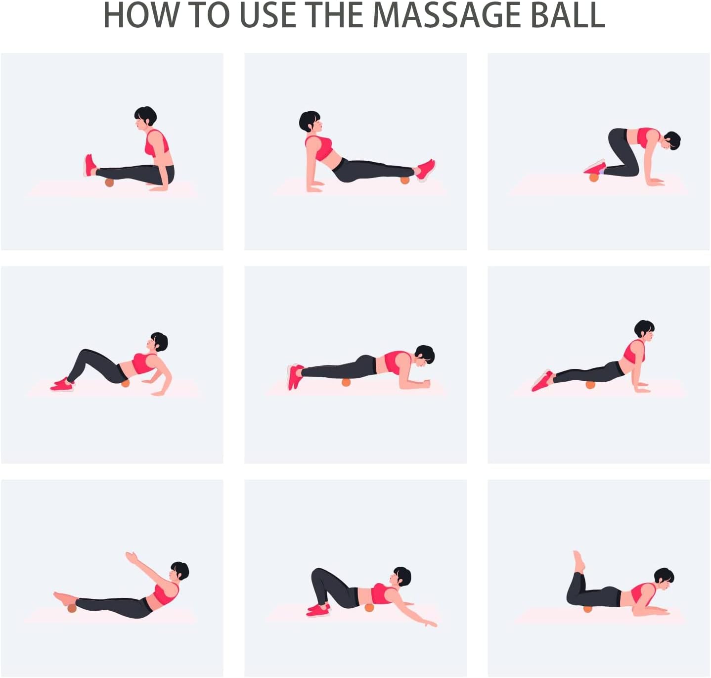 Hard Peanut Massage Ball, Double Lacrosse Massage Ball. Deep Tissue Massage Roller Mobility Ball for Physical Therapy Myofascial Release Muscle Relaxer Acupoint Massage (Blue)