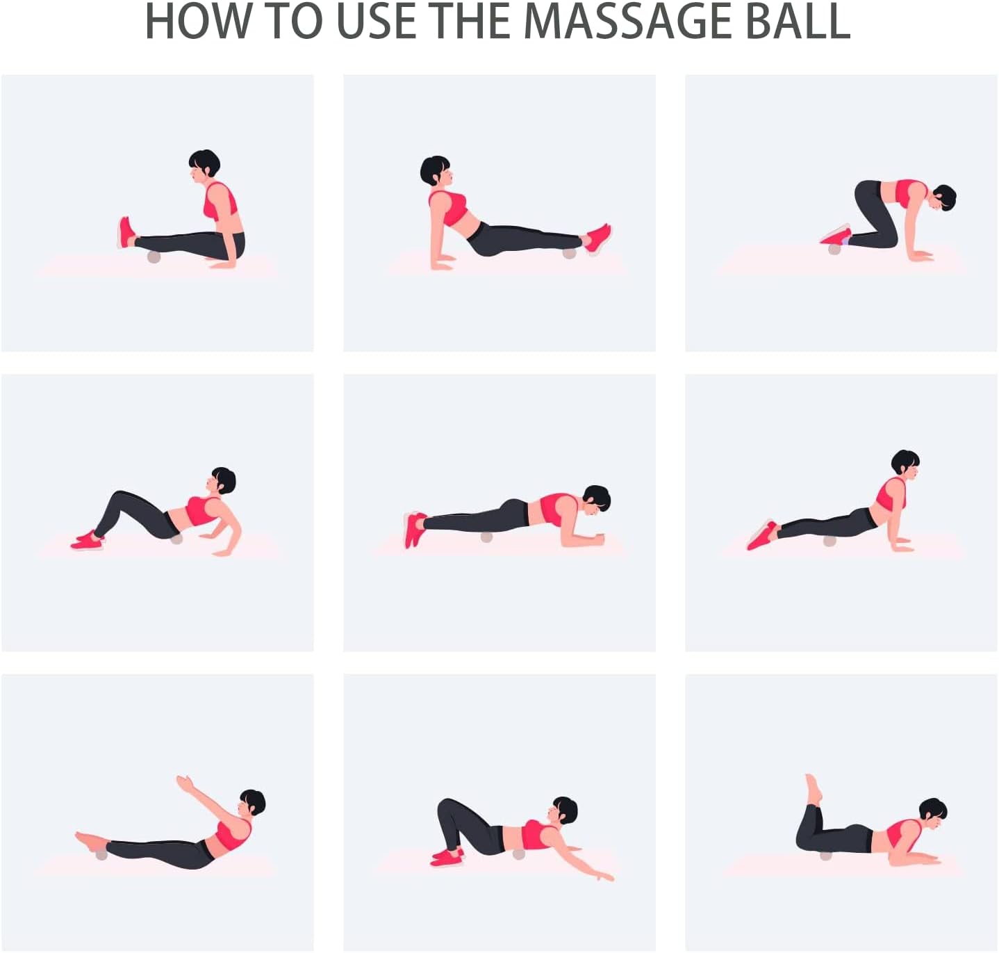 Hard Peanut Massage Ball, Double Lacrosse Massage Ball. Deep Tissue Massage Roller Mobility Ball for Physical Therapy Myofascial Release Muscle Relaxer Acupoint Massage (Blue)