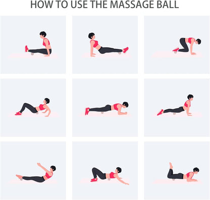 Hard Peanut Massage Ball, Double Lacrosse Massage Ball. Deep Tissue Massage Roller Mobility Ball for Physical Therapy Myofascial Release Muscle Relaxer Acupoint Massage (Blue)